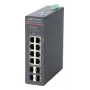 Hikvision DS-3T1512HP-SI-8P4FKIT(240W) LinkVu Layer 2 Managed PoE Switch, 12 Ports, 8 PoE+ 90W, 240W Budget
