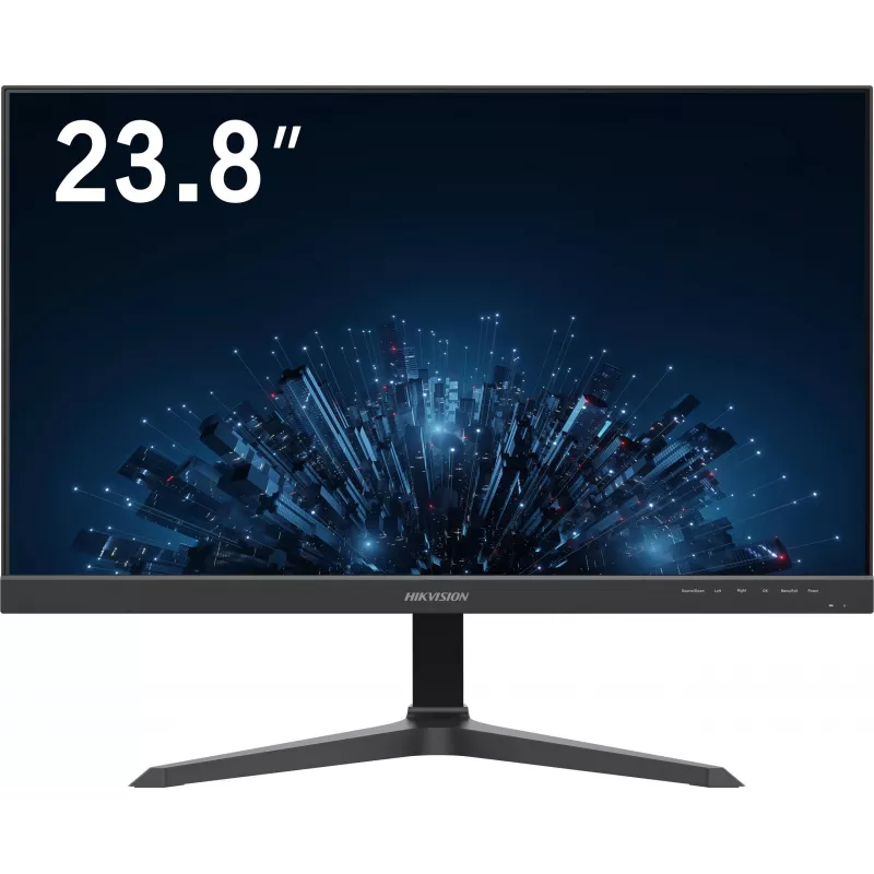 Hikvision DS-D5224F3-1V0SV/D 23.8-calowy monitor IPS Full HD z HDMI i VGA, wąska ramka, regulacja pochylenia