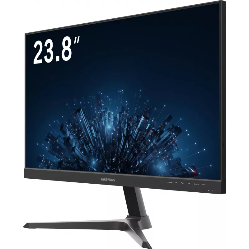 Hikvision DS-D5224F3-1V0SV/D 23.8-calowy monitor IPS Full HD z HDMI i VGA, wąska ramka, regulacja pochylenia