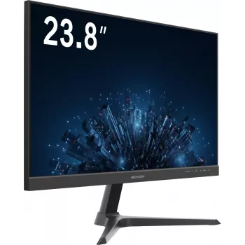 Hikvision DS-D5224F3-1V0SV/D 23.8-calowy monitor IPS Full HD z HDMI i VGA, wąska ramka, regulacja pochylenia
