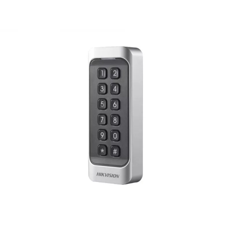 Hikvision DS-K1107AMK Czytnik zbliżeniowy z klawiaturą, Mifare, 13.56 MHz, Wiegand/RS-485, IP65