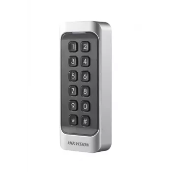 Hikvision DS-K1107AMK Czytnik zbliżeniowy z klawiaturą, Mifare, 13.56 MHz, Wiegand/RS-485, IP65