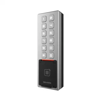 Hikvision DS-K1T805MBFWX Czytnik kontroli dostępu z uwierzytelnianiem odciskiem palca, kartą i hasłem