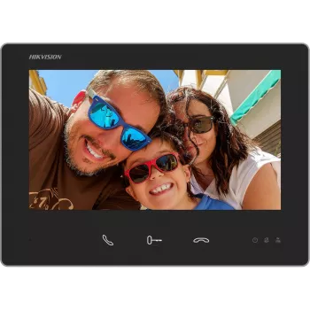 Hikvision DS-KH7300EY-TE2 7-calowy monitor wideodomofonu IP z ekranem dotykowym, PoE i zdalnym otwieraniem