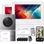 Zestaw wideodomofonu IP Hikvision DS-KIS705EY/2Monitors z 2 panelami wewnętrznymi, 2 MP panelem zewnętrznym, 7-calowym ekranem dotykowym, Wi-Fi, PoE