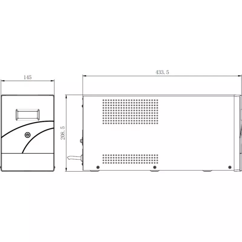 Hikvision DS-UPS3000-R(O-STD)/EU 3000 VA 2400 W online podwójna konwersja rackmount UPS (2U)