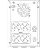 Hikvision DS-UPS3000-R(O-STD)/EU 3000 VA 2400 W online podwójna konwersja rackmount UPS (2U)