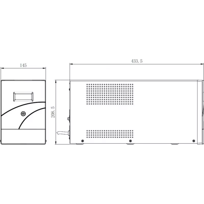 Hikvision DS-UPS3000-R(O-STD)/EU 3000 VA 2400 W online podwójna konwersja rackmount UPS (2U)