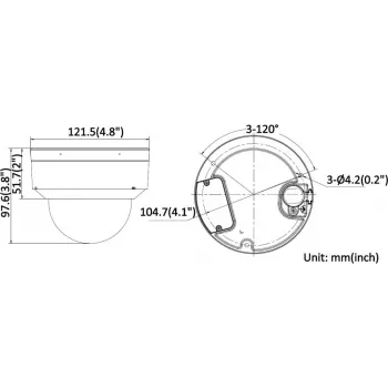 Hikvision iDS-2CD7D87G0-XS 8MP zewnętrzna kopułkowa kamera IP z motozoomem 2.8-12mm, 4K, 140dB WDR, IP67, IK10, DarkFighter, inteligentna detekcja, PoE