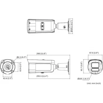 Hikvision Pro Series z AcuSense DS-2CD2646G2HT-IZS(2.8-12)/eF/BLK Bullet IP Security Camera Outdoor 2688 x 1520 pixels Ceiling/Wall