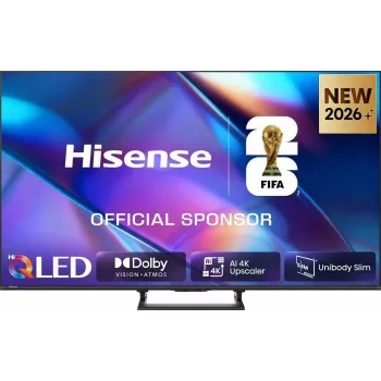 Hisense 100Q7S PRO 100-calowy 4K Hi-QLED Smart TV 144Hz 6ms HDR Wi-Fi Bluetooth Czarny/Szary