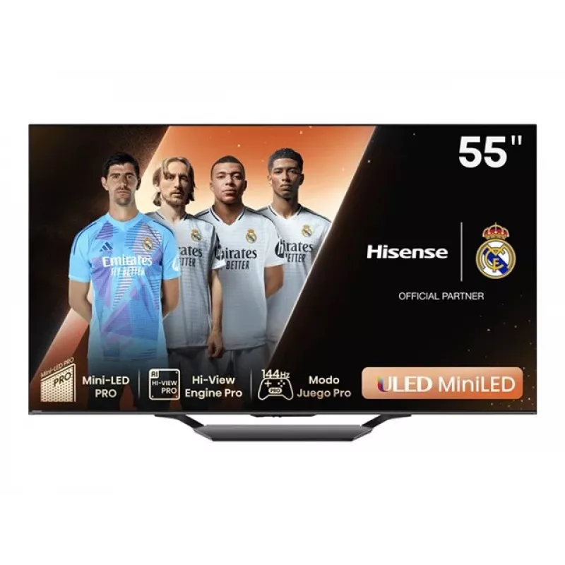 Hisense 55U7NQ ULED Mini-LED 4K TV 55 cali 144Hz Dolby Vision IQ VIDAA