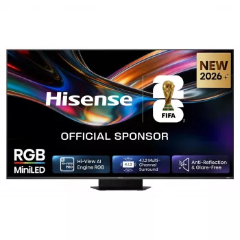 HISENSE 65UR9DS 65-calowy 4K UHD RGB MiniLED Smart TV, 170Hz, 6ms, HDR, WiFi, Bluetooth, Czarny/Szary