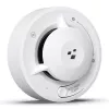 HISMART TV993451 Smart Wi-Fi Fotoelektryczna Czujka Dymu z Aplikacją Tuya, Biała