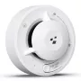 HISMART TV993451 Smart Wi-Fi Fotoelektryczna Czujka Dymu z Aplikacją Tuya, Biała