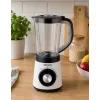 Blender stołowy HNC HPM 8164 HEINRICH'S 2000W, dzbanek Tritan 2L, 6 ostrzy ze stali nierdzewnej, regulacja prędkości, pulse, kruszenie lodu, czarny/srebrny