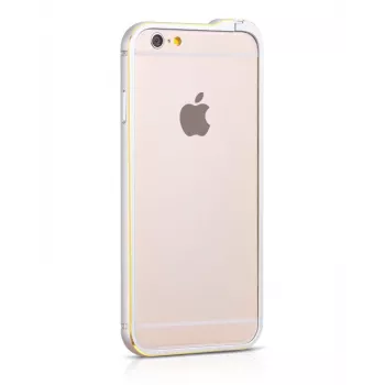 Hoco Apple iPhone 6 / 6s Blade Series Fedora Metal Bumper HI-T026 Silver