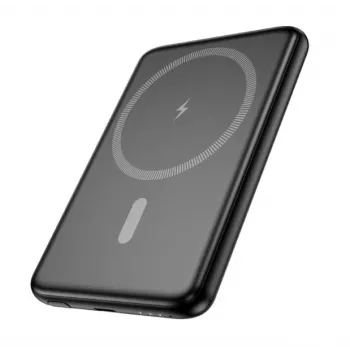 Hoco J140A Tony PD20W Ultra-cienki magnetyczny power bank (5000mAh) Czarny