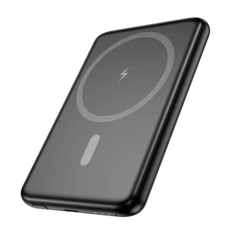 Hoco J140A Tony PD20W Ultra-cienki magnetyczny power bank (5000mAh) Czarny
