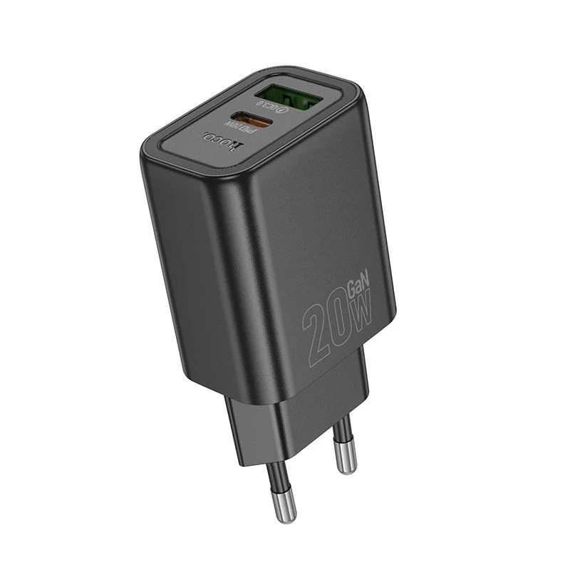 Ładowarka Hoco N61 Gentle PD20W+QC3.0 (EU) Czarna