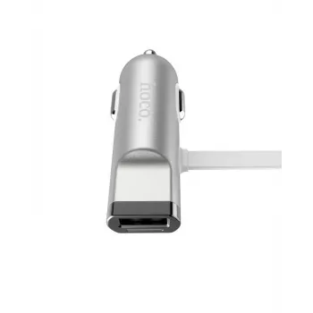 Hoco Universal UCL01 Multifunction Apple + Micro USB Cable Silver 1.2m