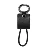Hoco UPL19 Przenośny kabel łańcuszkowy do ładowania Apple iPhone, Lightning, czarny, 0,15 m