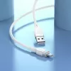 Hoco X109 Energy Silikonowy Kabel Ładowania i Danych USB-C (Dł. 1m) Biały
