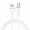 Hoco X109 Energy Silikonowy Kabel Ładowania i Danych USB-C (Dł. 1m) Biały