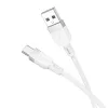 Hoco X109 Energy Silikonowy Kabel Ładowania i Danych USB-C (Dł. 1m) Biały