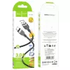 Hoco X109 Energy Silicone Charging Data Cable USB-A do USB-C 1m Czarny
