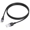 Hoco X109 Energy Silicone Charging Data Cable USB-A do USB-C 1m Czarny