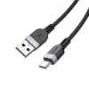 Hoco X109 Energy Silicone Charging Data Cable USB-A do USB-C 1m Czarny