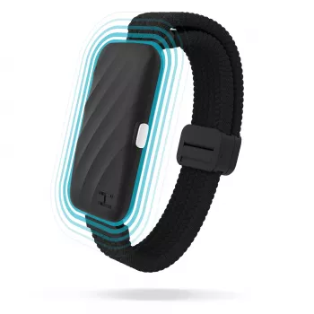HoMedics SS-WB100BL-WW WakeBand – Twój cichy budzik, niebieski – opaska wibracyjna z funkcją budzenia i tracker aktywności
