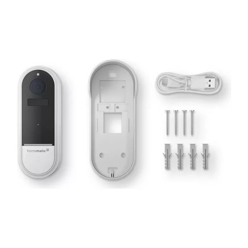 Homematic IP Video Doorbell HmIP-CODB, 3 MP, Wi-Fi, Biały