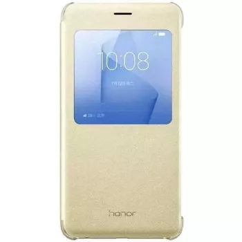 HONOR 8 Smart Cover Gold - Flip Case z Inteligentnym Okienkiem