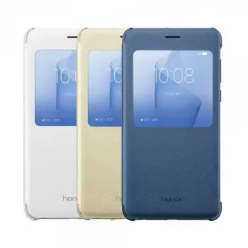 HONOR 8 Smart Cover Gold - Flip Case z Inteligentnym Okienkiem