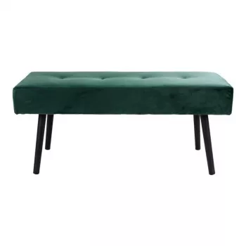 House Nordic Ławka na buty Welurowa Zielona 100x35x44