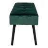 House Nordic Ławka na buty Welurowa Zielona 100x35x44