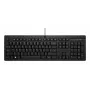 Klawiatura przewodowa HP 125 G2 - Pełny rozmiar - USB - Czarna - QWERTY International