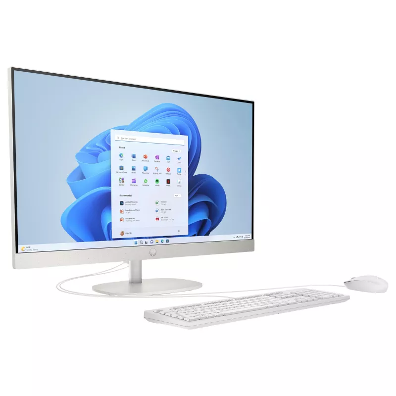 HP 27-cr0457ng All-in-One PC, 27 cali FHD, Intel Core i5-1335U, 8GB RAM, 512GB SSD, Windows 11 Home, Biały