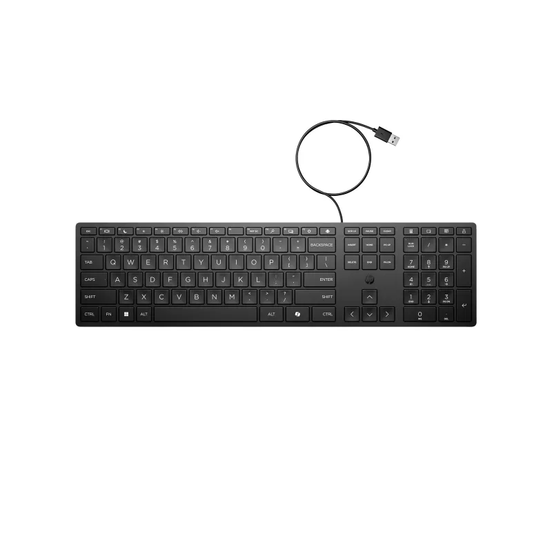Klawiatura przewodowa HP 320K SmartBuy (EN) - Czarna - QWERTY - USB