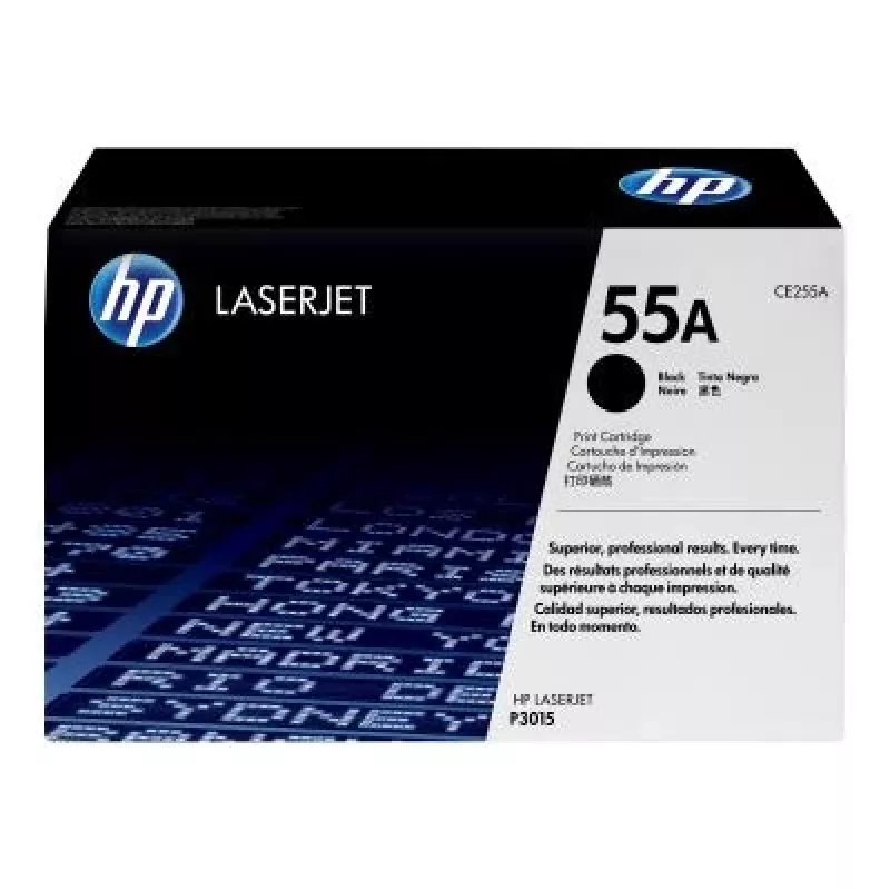 HP 55A Oryginalny wkład tonerowy, czarny (CE255A) - 6 000 stron