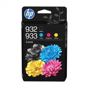 HP 932/933 Combo Pack - 4 szt. - Czarny, Żółty, Cyan, Magenta - Oryginalny - Officejet - Wkład atramentowy - do Officejet 6100, 6600 H711a, 6700, 7110, 7610