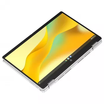 HP Chromebook x360 14b-cd0420ngx - 14 inch FHD IPS Dotykowy Konwertowalny - Intel N200 - 8GB RAM - 128GB UFS - Chrome OS - Srebrny