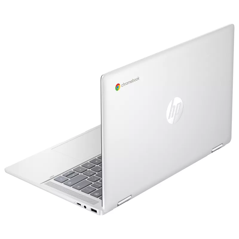HP Chromebook x360 14b-cd0420ngx - 14 inch FHD IPS Dotykowy Konwertowalny - Intel N200 - 8GB RAM - 128GB UFS - Chrome OS - Srebrny
