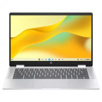 HP Chromebook x360 14b-cd0420ngx - 14 inch FHD IPS Dotykowy Konwertowalny - Intel N200 - 8GB RAM - 128GB UFS - Chrome OS - Srebrny