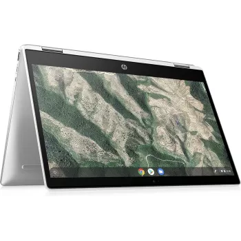 HP Chromebook x360 14c-cc0004na 14 cali FHD Dotykowy 2-w-1 Laptop (Intel Core i5-1135G7, 8GB RAM, 256GB SSD, Chrome OS, Natural Silver)