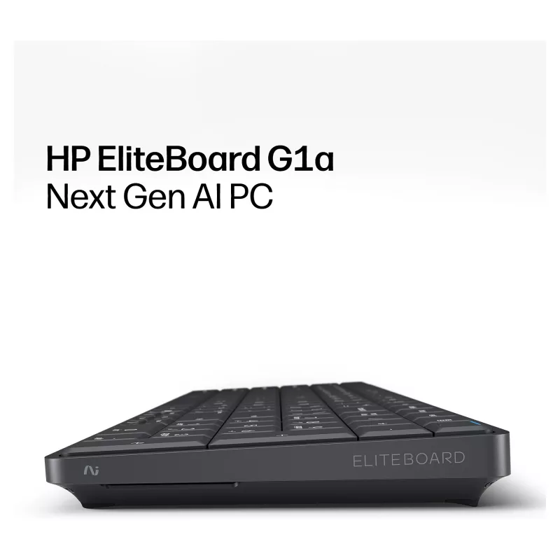 HP EliteBoard G1a Next Gen AI PC - AMD Ryzen AI 5, 16GB RAM, 512GB SSD, Windows 11 Pro, Wi-Fi 6E, Czarny