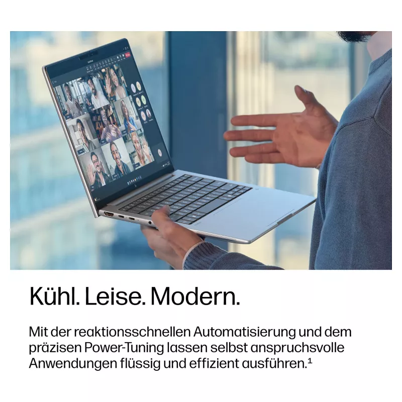 HP EliteBook 8 G2i 14 cali Intel Core Ultra 7 355 32GB RAM 1TB SSD Windows 11 Pro Notebook biznesowy (Srebrny, klawiatura niemiecka)