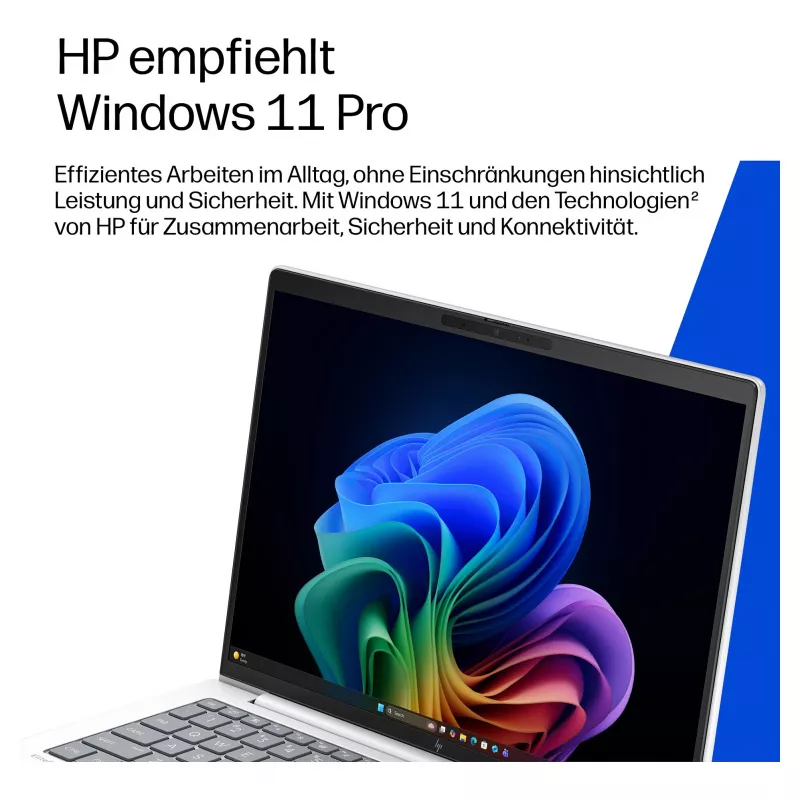 HP EliteBook 8 G2i 14 cali Intel Core Ultra 7 355 32GB RAM 1TB SSD Windows 11 Pro Notebook biznesowy (Srebrny, klawiatura niemiecka)